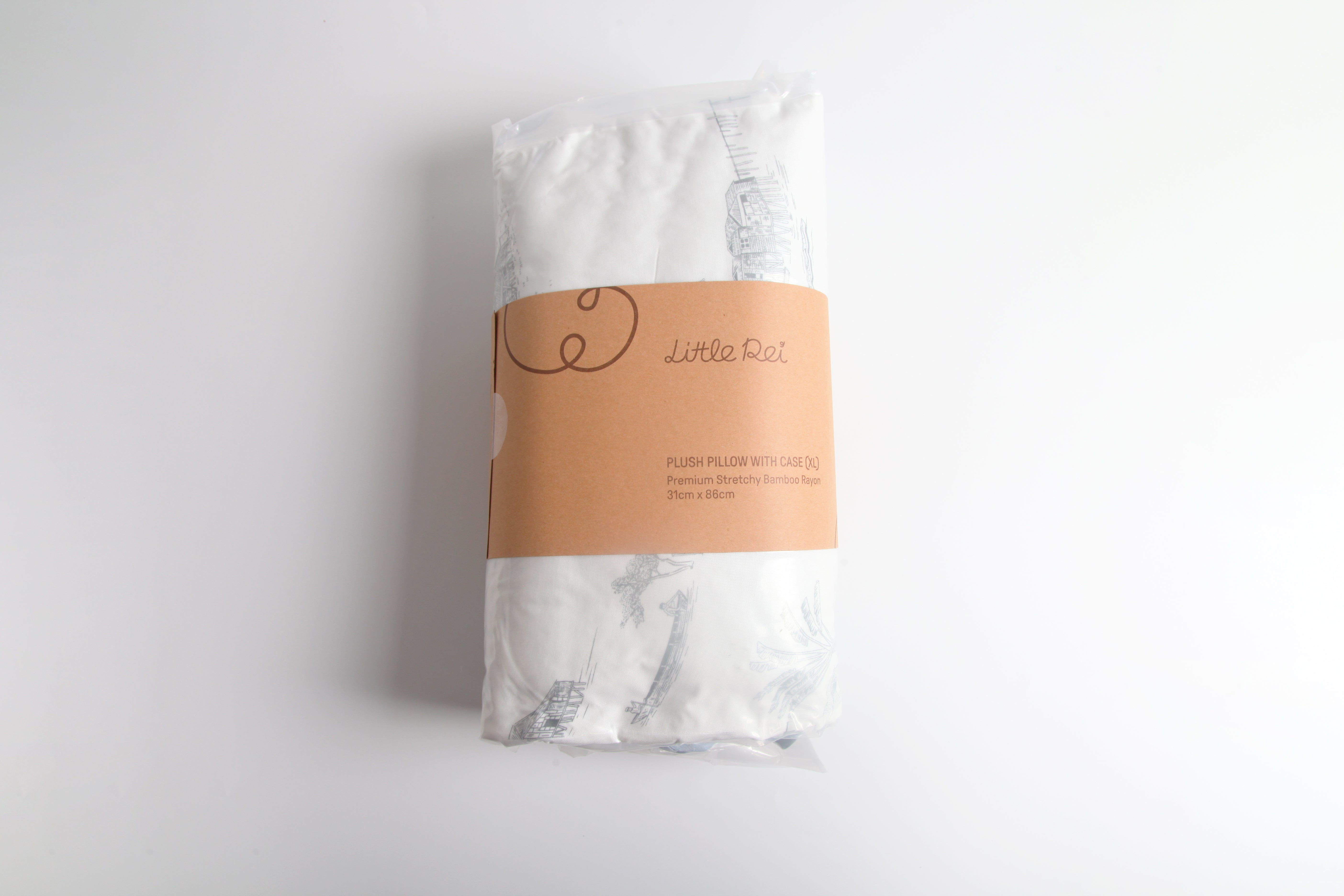 Little Rei premium bamboo fiber pillow, 100% polyester pillow core, soft, breathable for good sleep