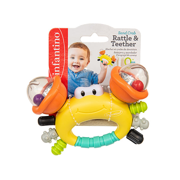 Xúc Xắc Ngậm Nướu Hình Cua Biển Sand Crab | Infantino