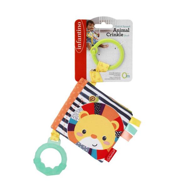Book Wrinkle Materials Infantino Link & Squeak