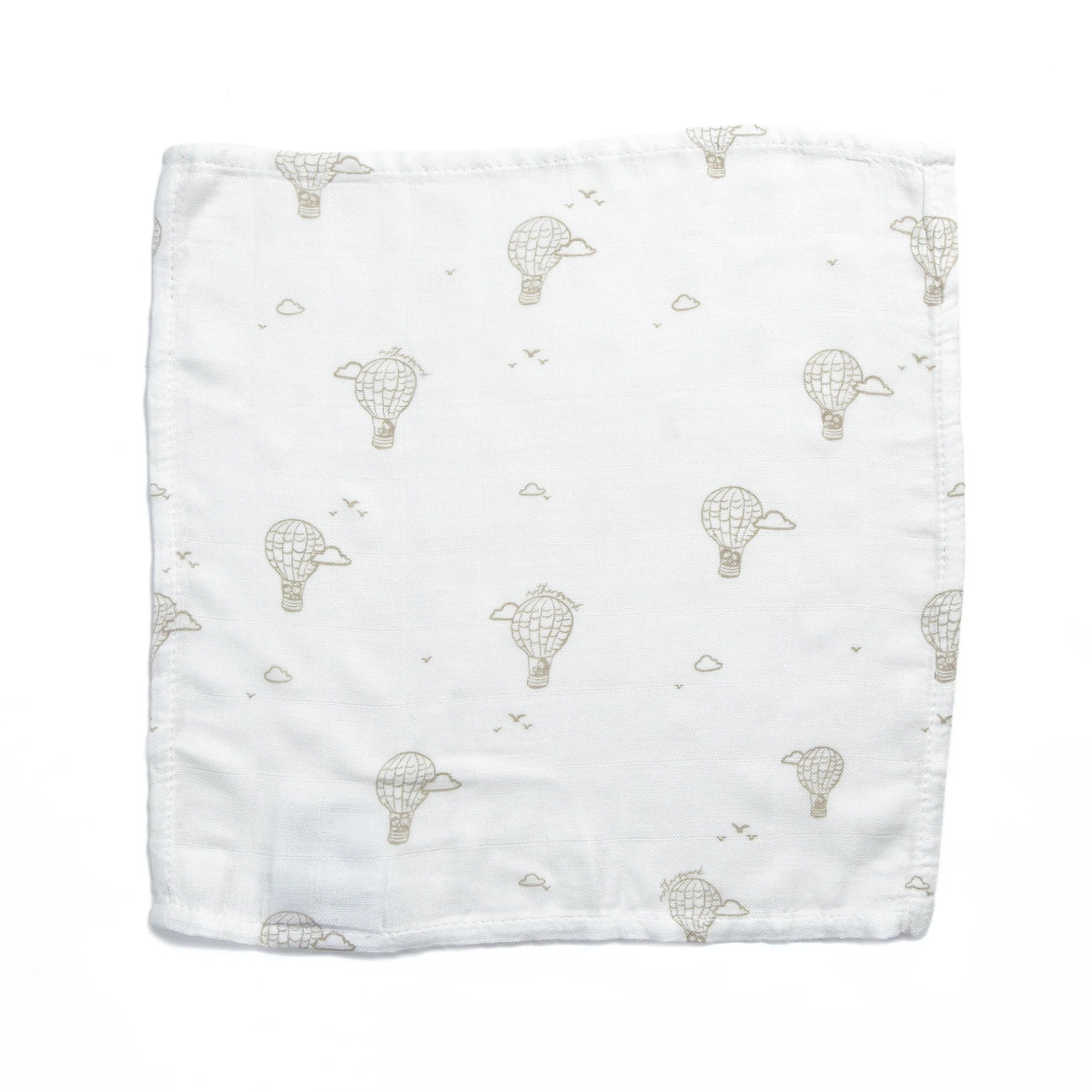 Combo of 4 Little Rei bamboo fiber face towels for babies 30x30cm, 100% soft and absorbent bamboo fiber, safe for newborns