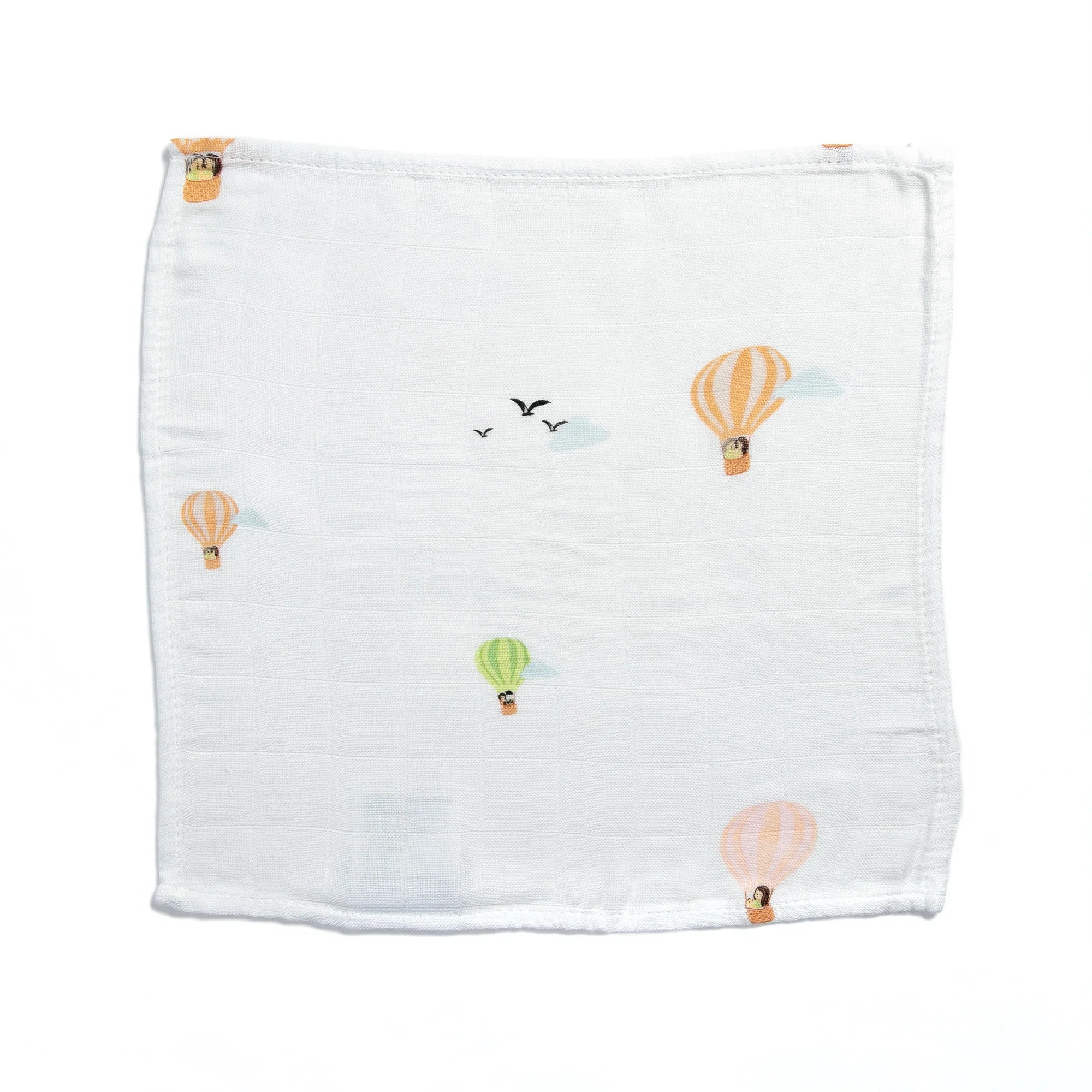 Combo of 4 Little Rei bamboo fiber face towels for babies 30x30cm, 100% soft and absorbent bamboo fiber, safe for newborns