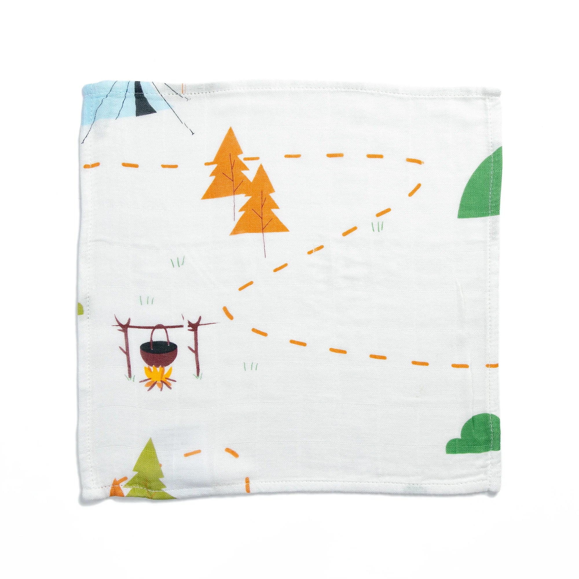 Combo of 4 Little Rei bamboo fiber face towels for babies 30x30cm, 100% soft and absorbent bamboo fiber, safe for newborns