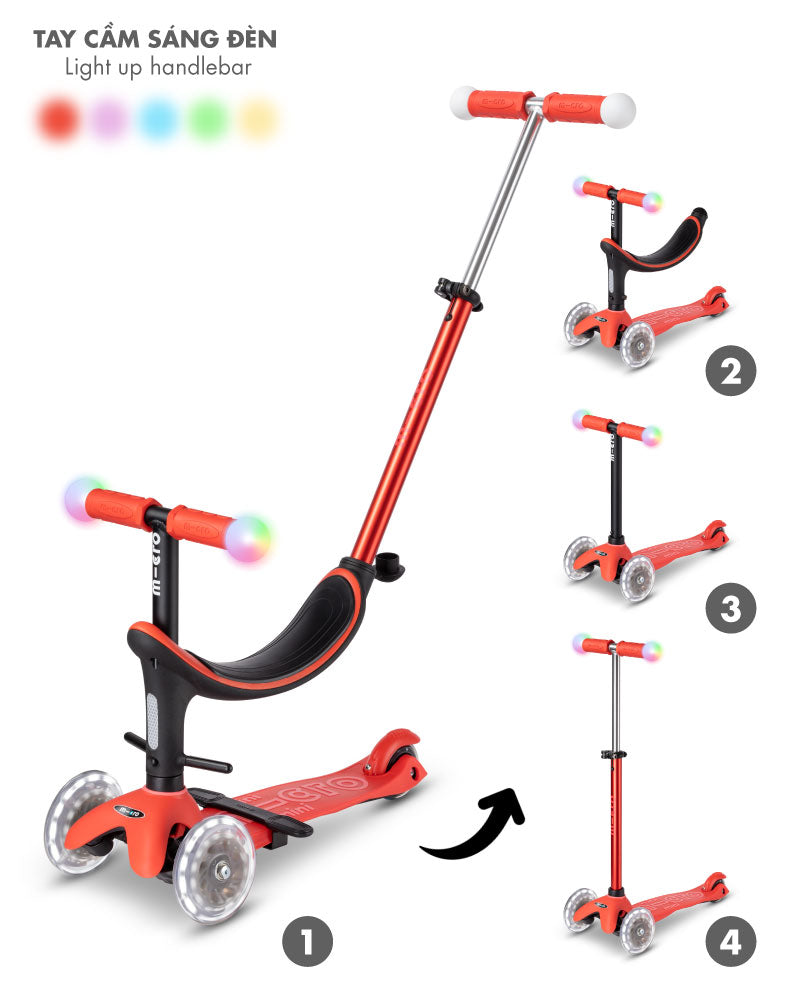 Xe trượt scooter Micro Mini2grow 4in1 Deluxe Magic