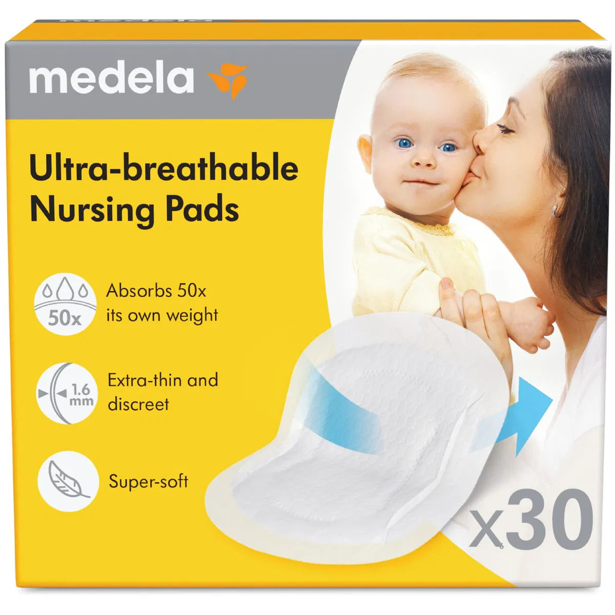 Miếng Lót Thấm Sữa Siêu Thoáng Khí Medela Ultra-Breathable Nursing Pads