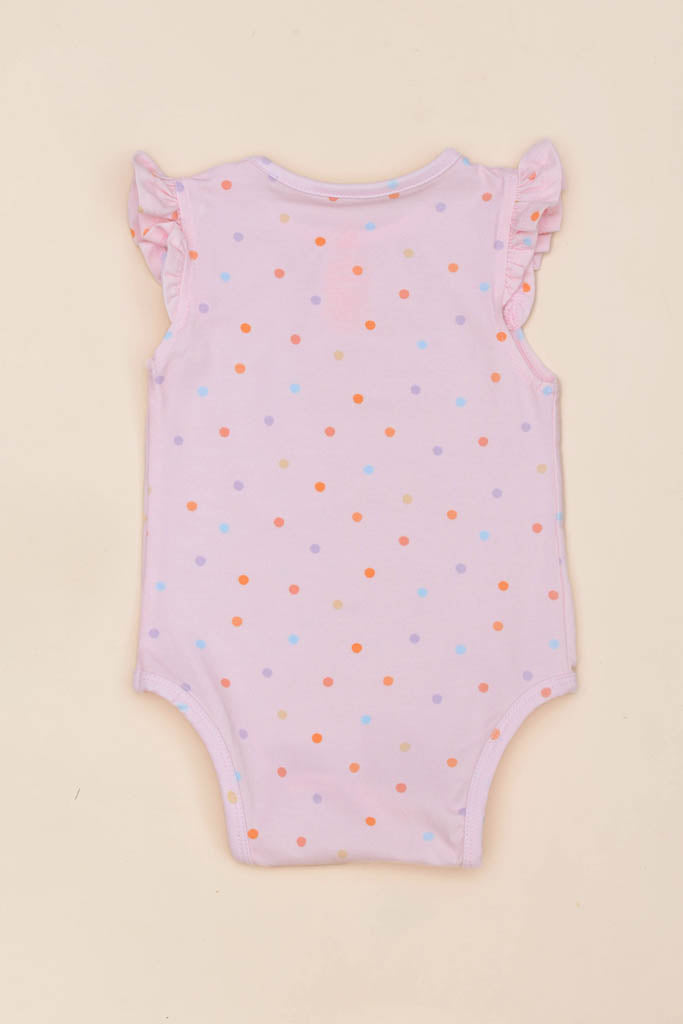 Elly Millie Onesie Chấm Bi Hồng