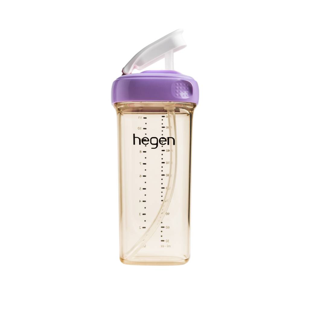 Bình Tập Uống Hegen Straw Cup Ppsu 330ml Màu