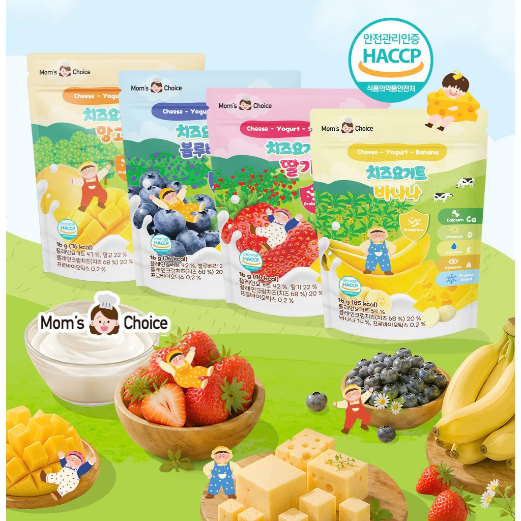 Phô Mai Sữa Chua Sấy Lạnh Nhiều Vị Cho Bé Từ 6 Tháng (16g) | Mom's Choice