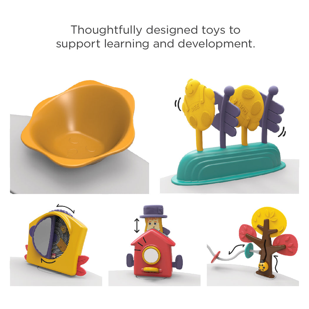 Bộ Bàn Chơi Oribel Portaplay Kèm 2 Ghế - Wonderland Adventure