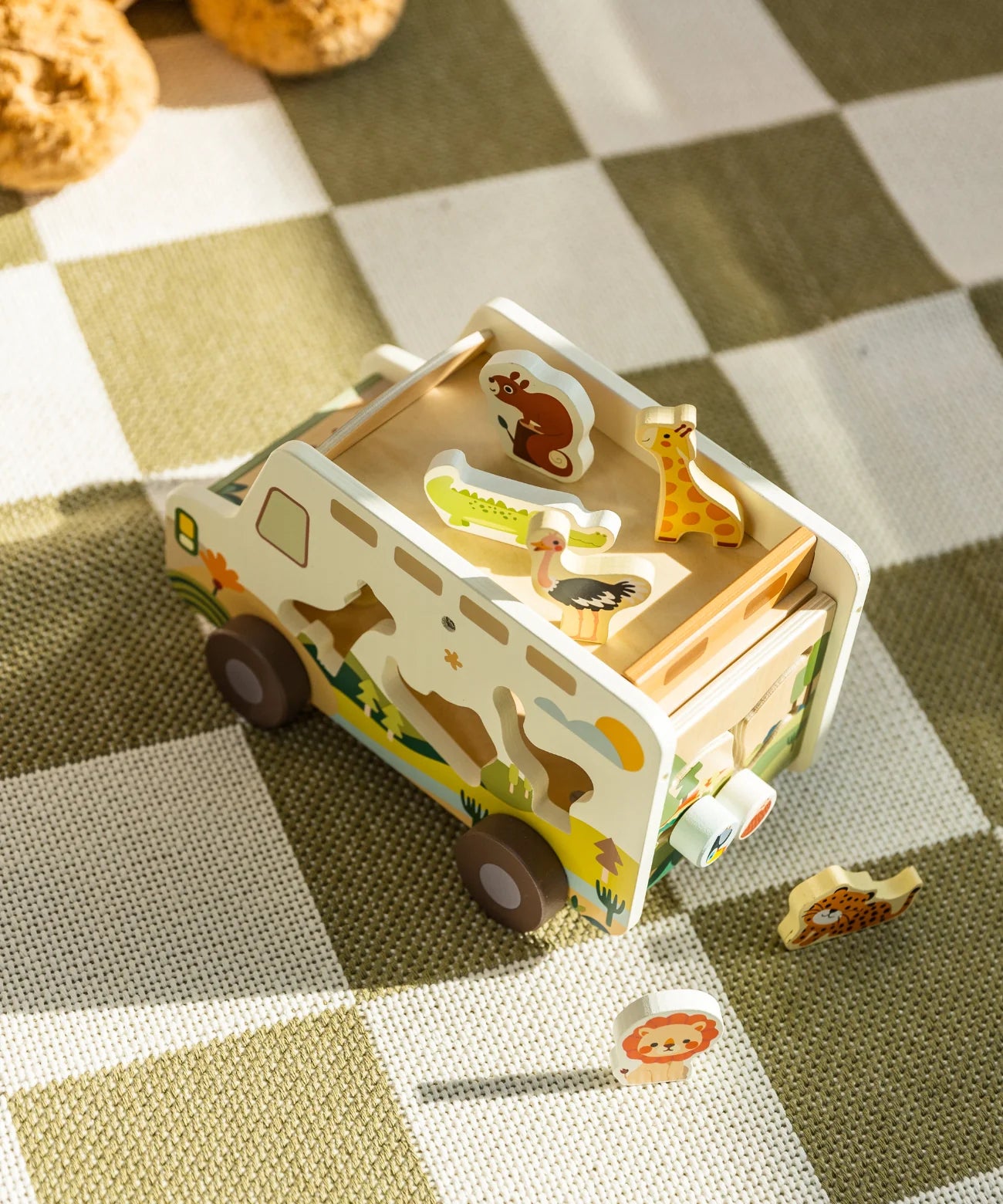 CWO Classic World Prairie Explorer Truck - Safe Musical Puzzle Toy for Babies