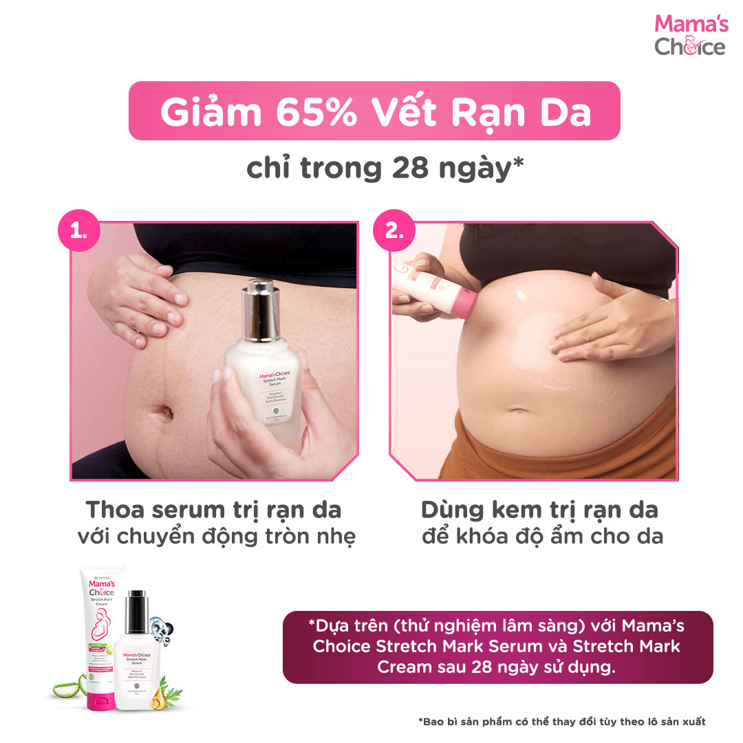 Mama's Choice Stretch Mark Cream - Safe for Pregnant & Postpartum Mothers 100ml
