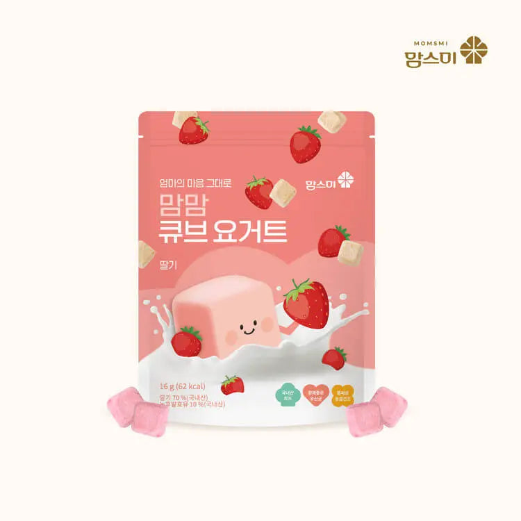 MOMSMI Freeze-Dried Yogurt - Assorted Flavors 16G – Delicious, Convenient Snack for Your Little One