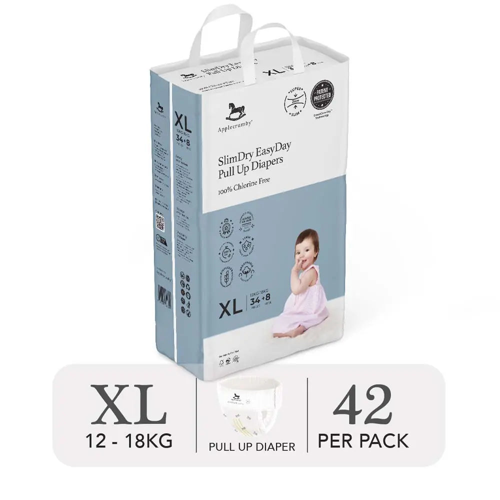 Tã Quần SlimDry EasyDay Mega Pack - Size XL (42 Miếng) | Applecrumby