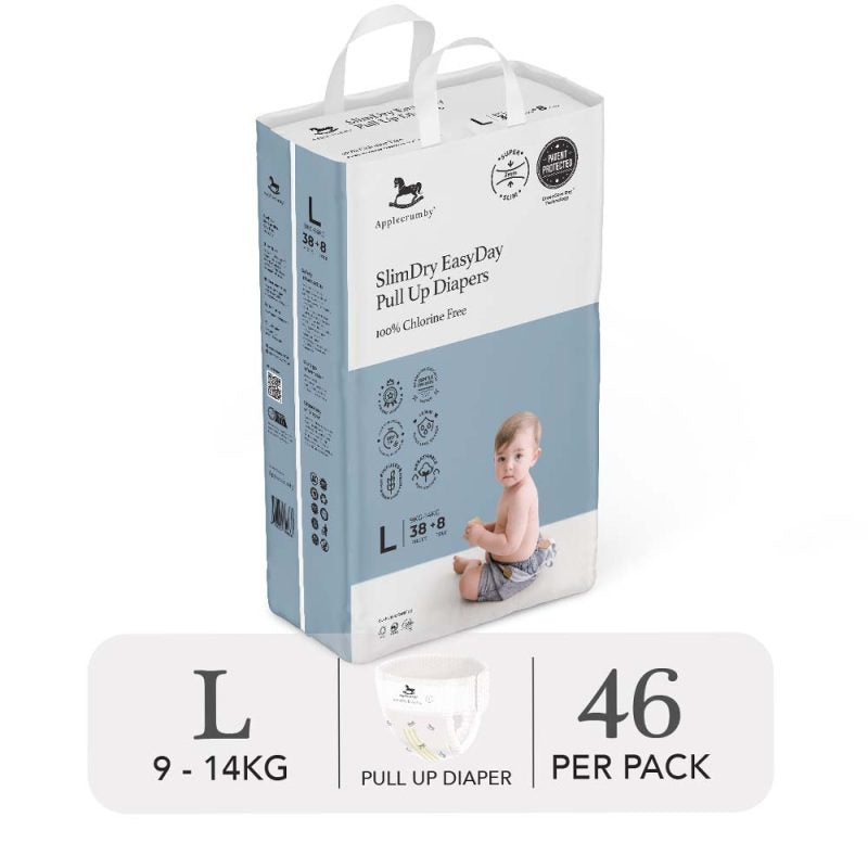 Tã Quần SlimDry EasyDay Mega Pack Size L (46 Miếng) | Applecrumby