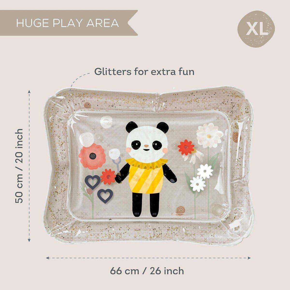 Thảm Nước Tập Lẫy Phát Triển Giác Quan Cho Bé Panda Bloom Water Mat | Taf Toys