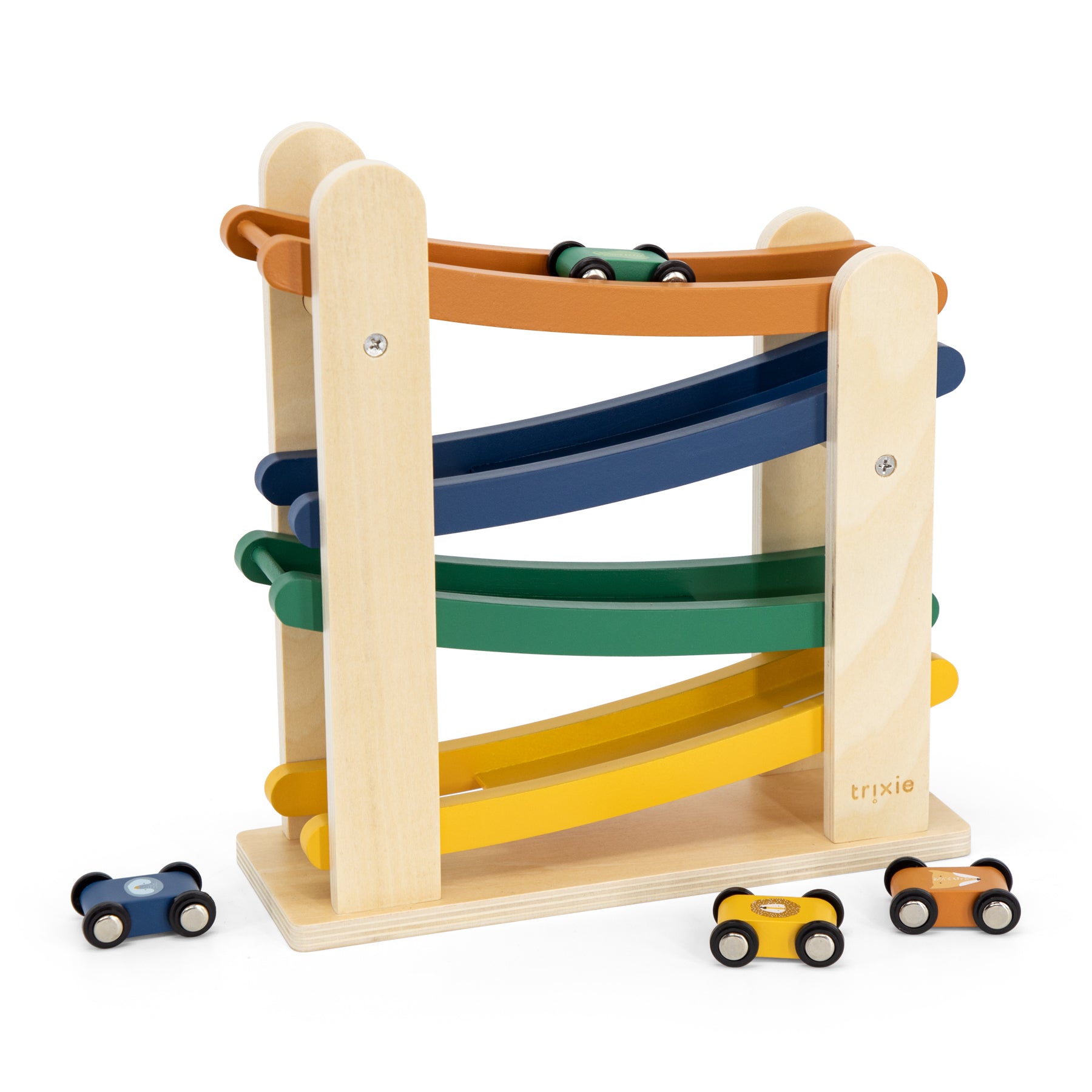 Wooden Ramp Racing Car Toy Set