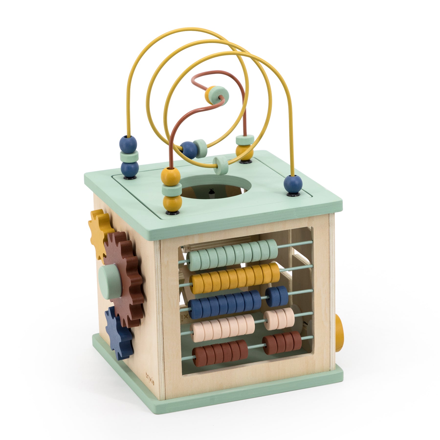 Hộp đồ chơi trí tuệ 5 trong 1 Trixie, khối bận rộn montessori