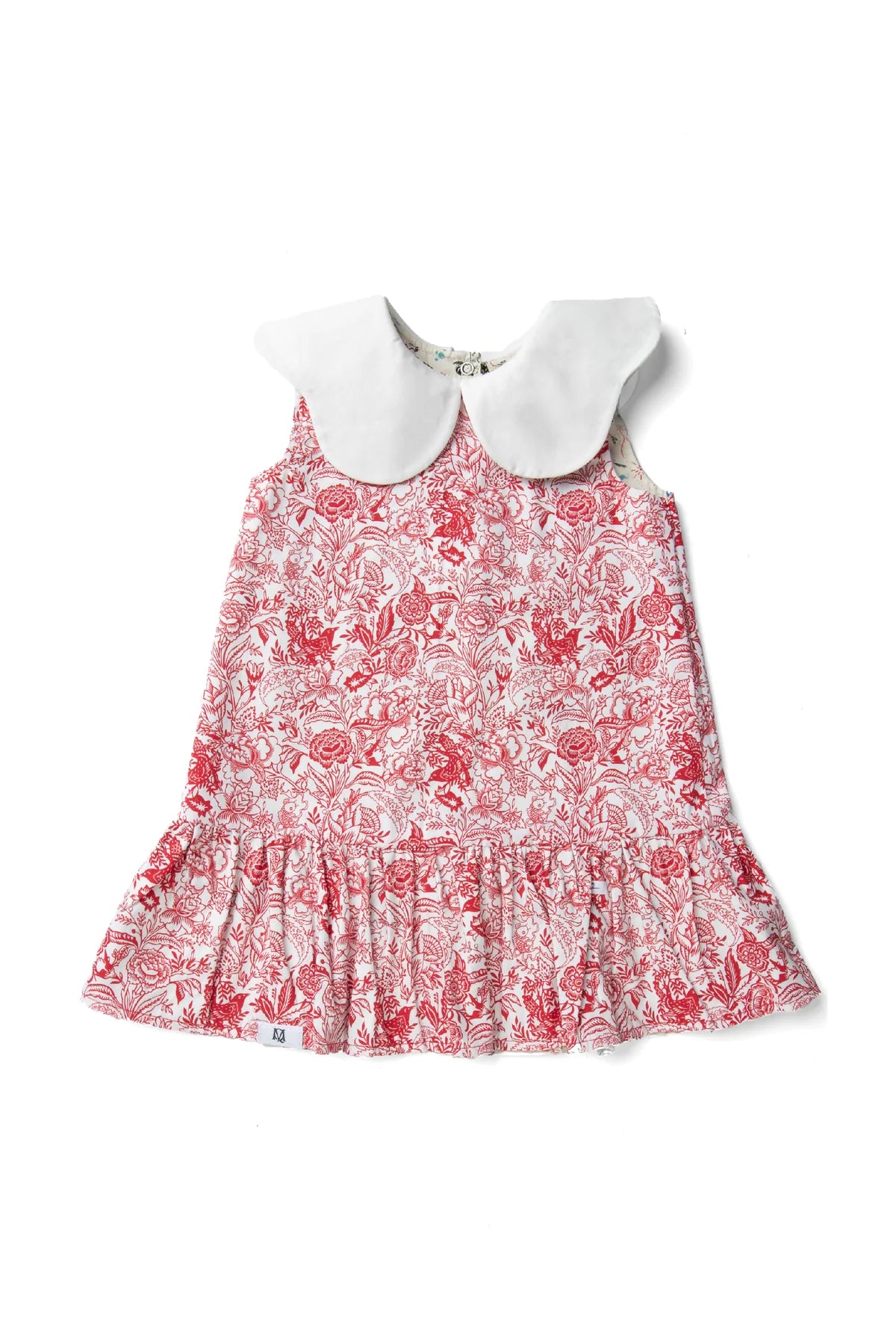 Lotus Collar Flared Dress, 12 Zodiac Pattern Printed on 2 Sides Maison Q