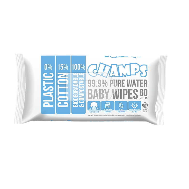 Khăn giấy ướt Champs 99,9% nước tinh khiết