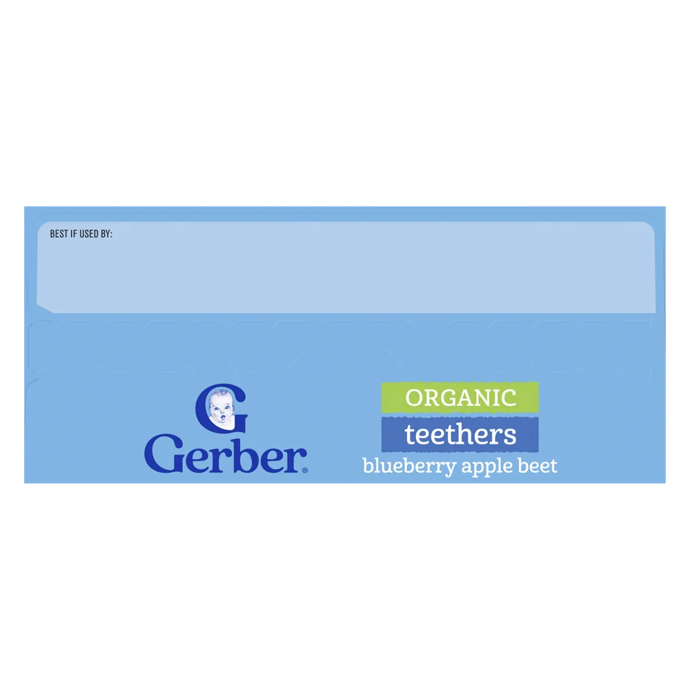 Gerber Organic Blueberry Apple Beetroot Rice Crackers
