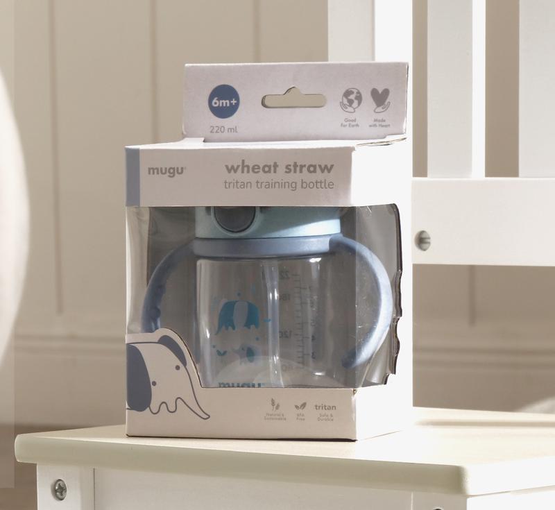 MUG BÌNH TẬP UỐNG NƯỚC LÚA MÌ WHEAT STRAW CHO BÉ (220ML)