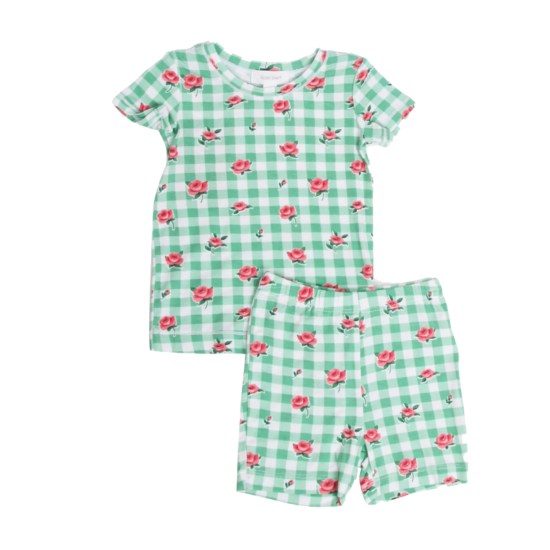 Bộ đồ ngủ tay ngắn vải cotton mềm mại Angel Dear loungewear cho bé từ 1-3 tuổi