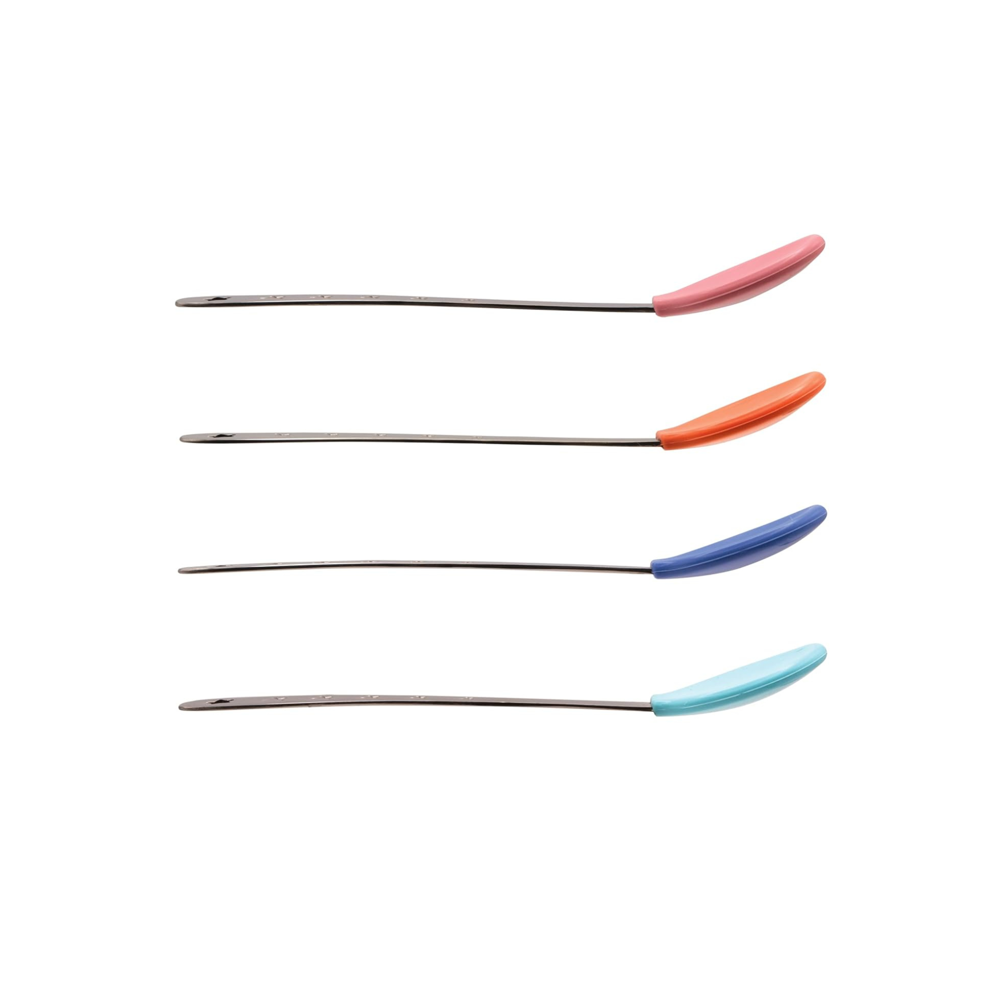 Nuby Bộ 4 chiếc thìa ăn dặm bằng thép không gỉ có đầu bọc silicone cho bé