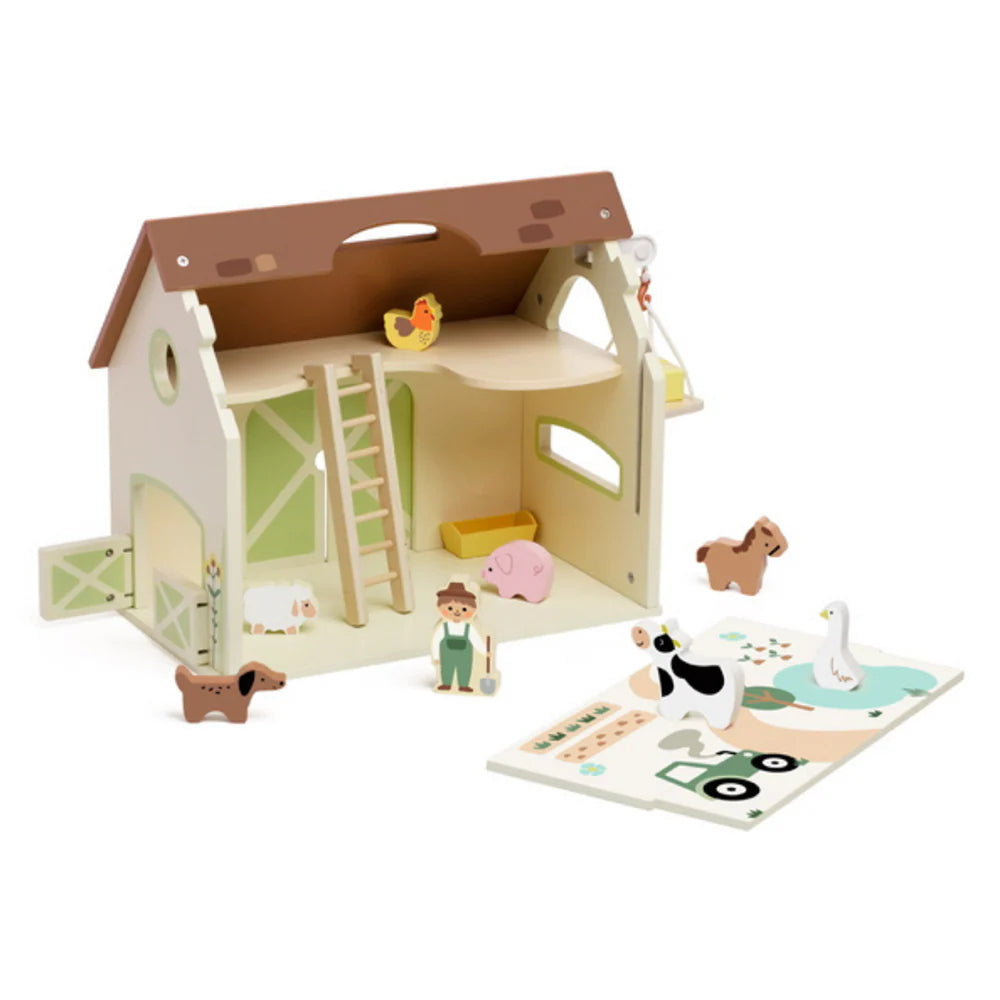 Đồ Chơi Mô Hình Trang Trại Cổ Điển Bằng Gỗ Classic World - Vintage Farm