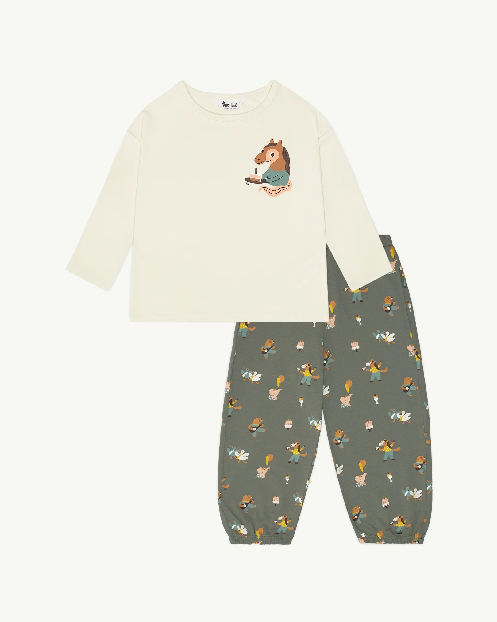 Set Quần Áo Cho Bé Party Friends Cozy Set (9M-24M) | NINUNAPZ