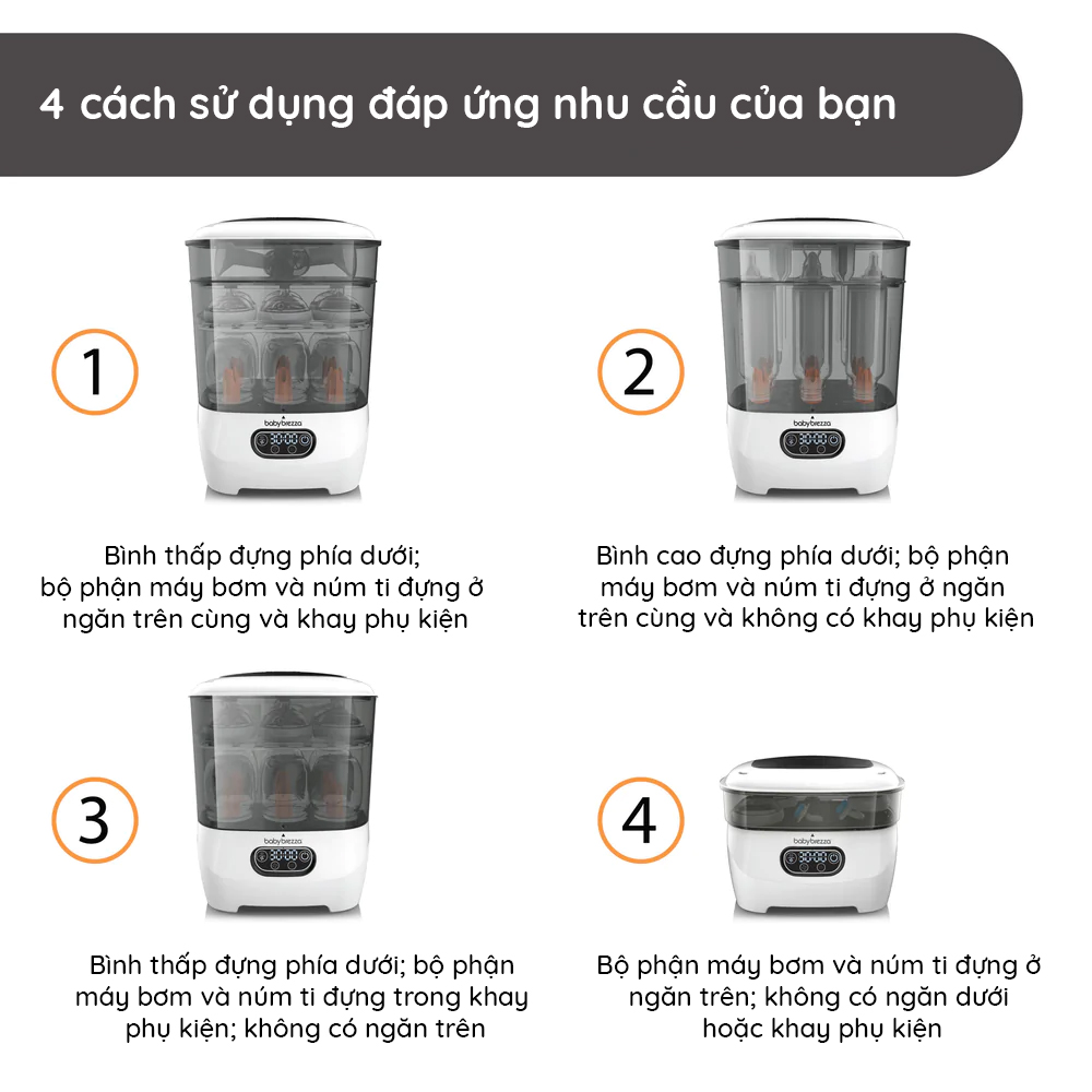 Máy tiệt trùng sấy khô Baby Brezza