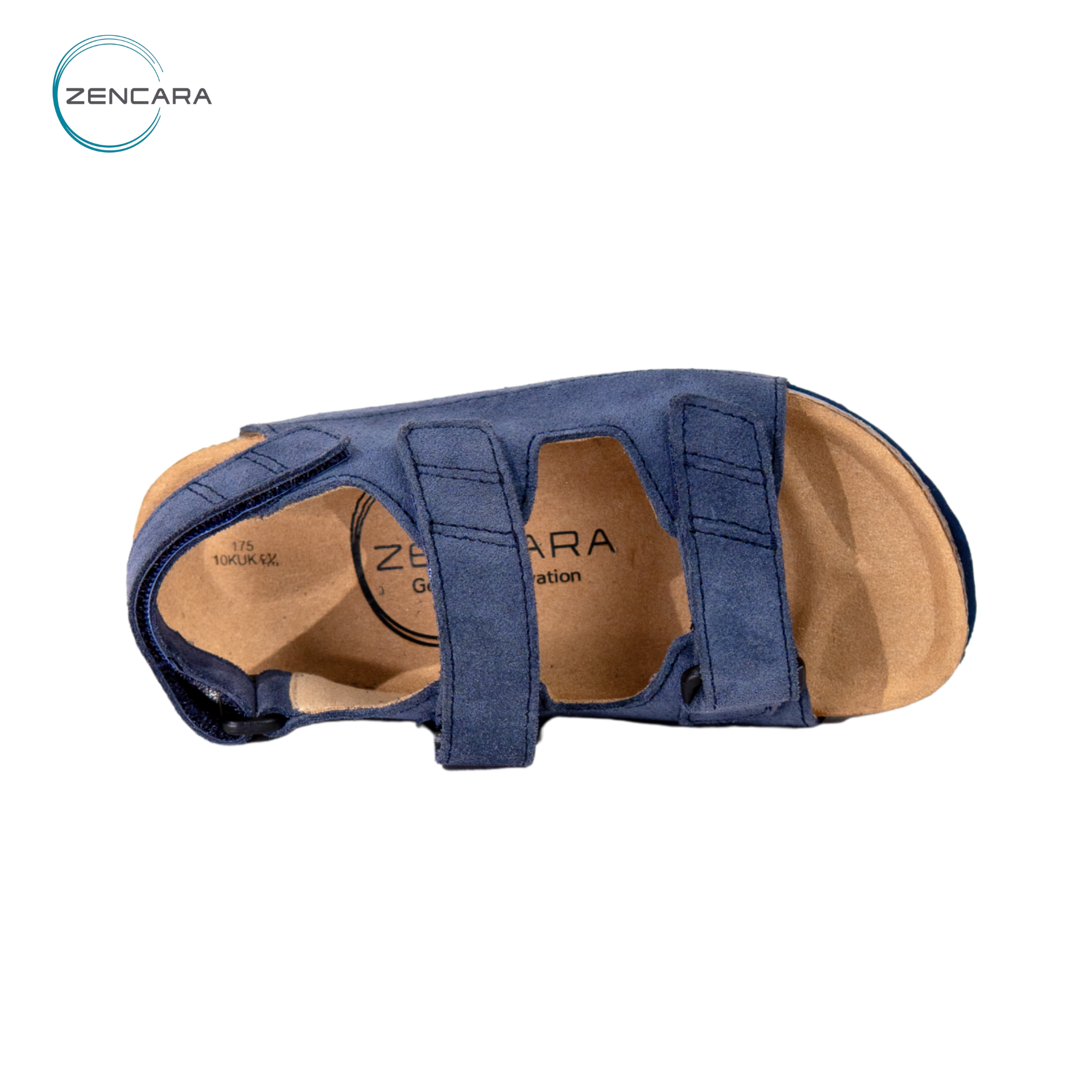 Sandal Sức Khỏe Đế Cork Trẻ Em Màu Navy Zencara