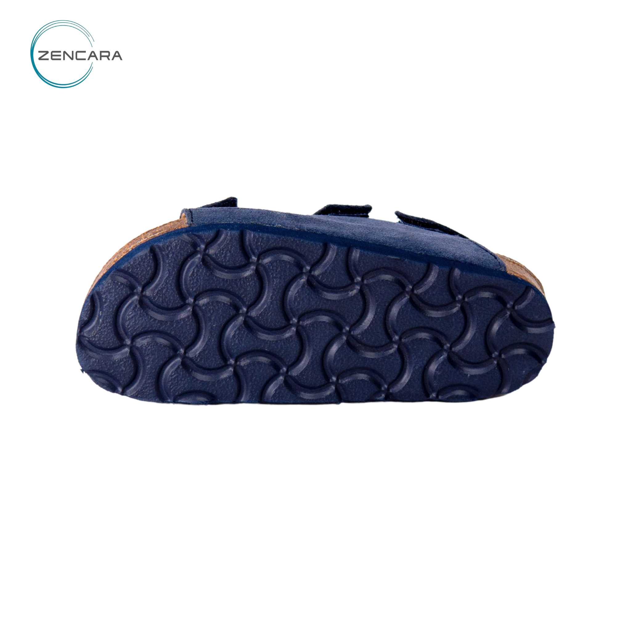 Sandal Sức Khỏe Đế Cork Trẻ Em Màu Navy Zencara