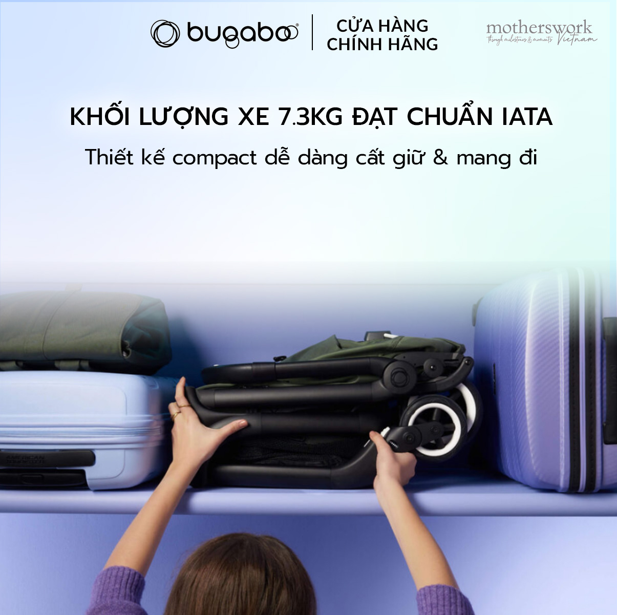 Xe đẩy gấp gọn cho bé Bugaboo Butterfly cho bé từ 6 tháng