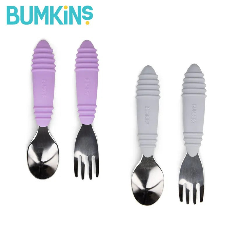 Bộ muỗng nĩa Bumkins không gỉ cho bé