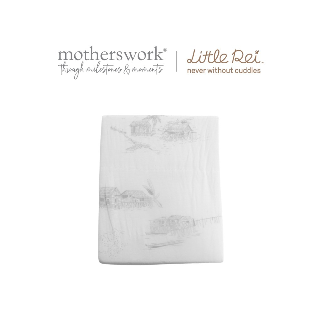 Chăn Vải Sợi Tre Little Rei 2 Lớp 120X120Cm, Mềm Mại, Thoáng Khí Cho Bé