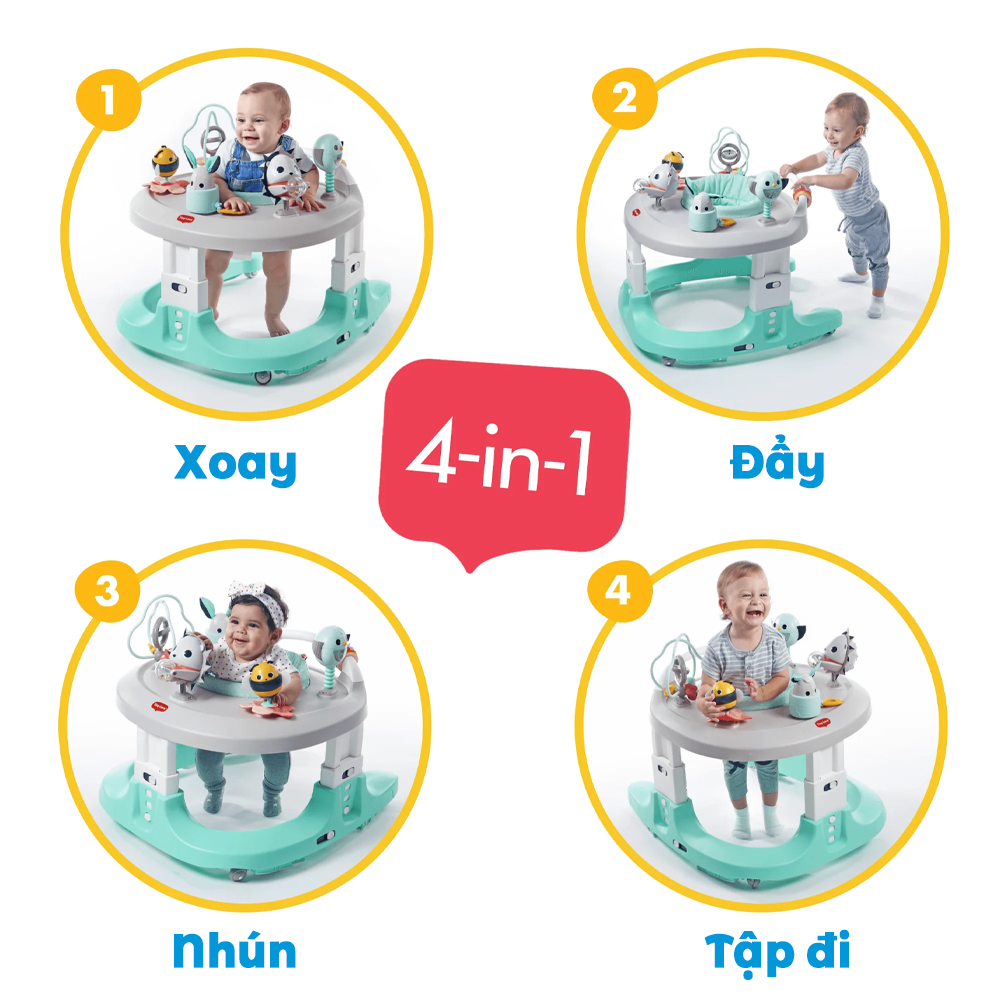 Xe Tập Đi Tiny Love Magictales FR ECOM 4in1 Hỗ Trợ Phát Triển Toàn Diện & An Toàn Cho Bé