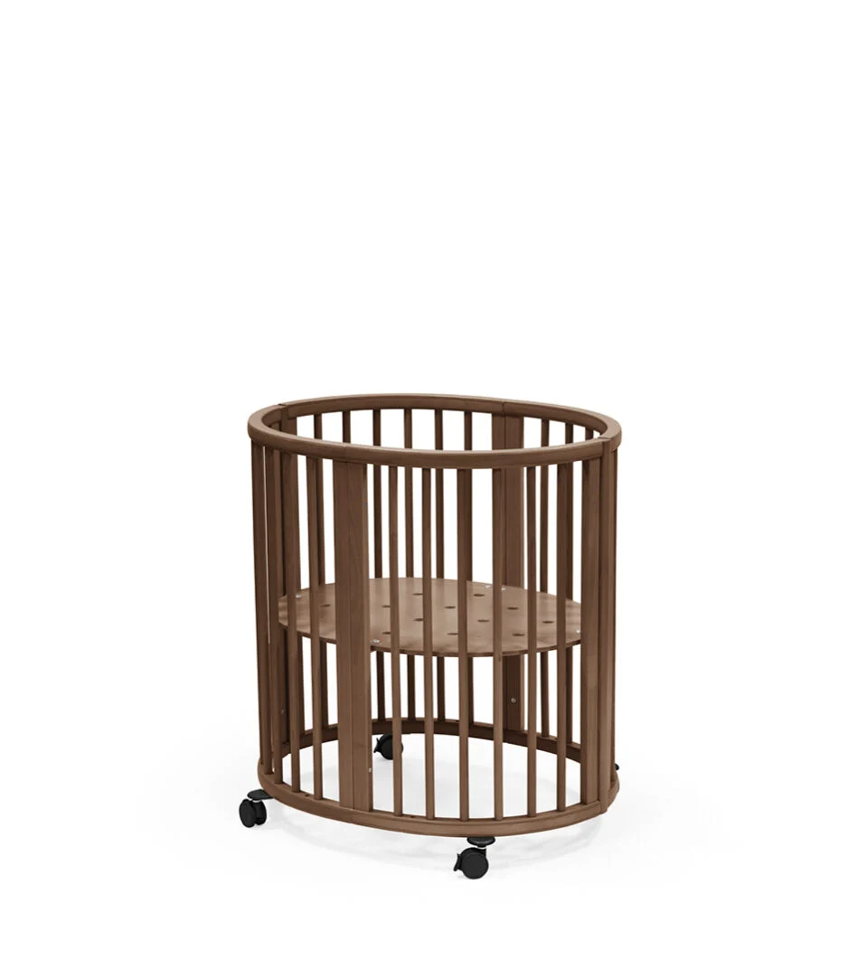 Stokke Sleepi Mini V3 premium crib for babies with swivel wheels and anti-slip lock
