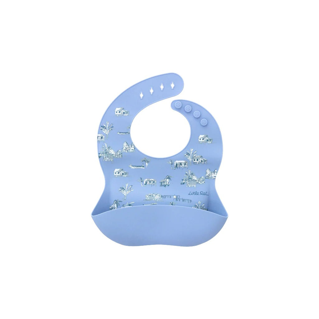 Yếm ăn dặm Silicon Little Rei Rustic