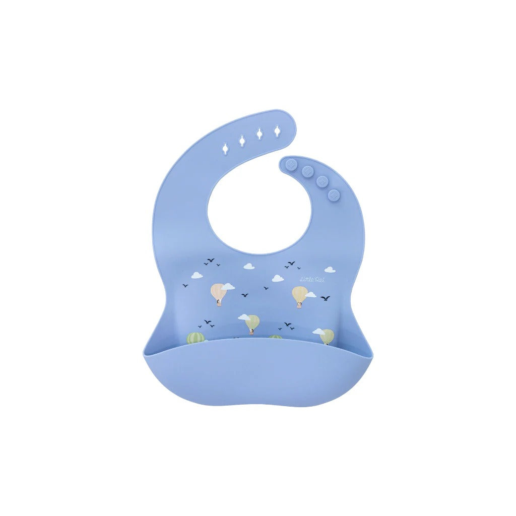 Yếm ăn dặm cao cấp LITTLE REI, chất liệu silicon an toàn, dùng cho bé từ 6 tháng tuổi - Little Rei Bib