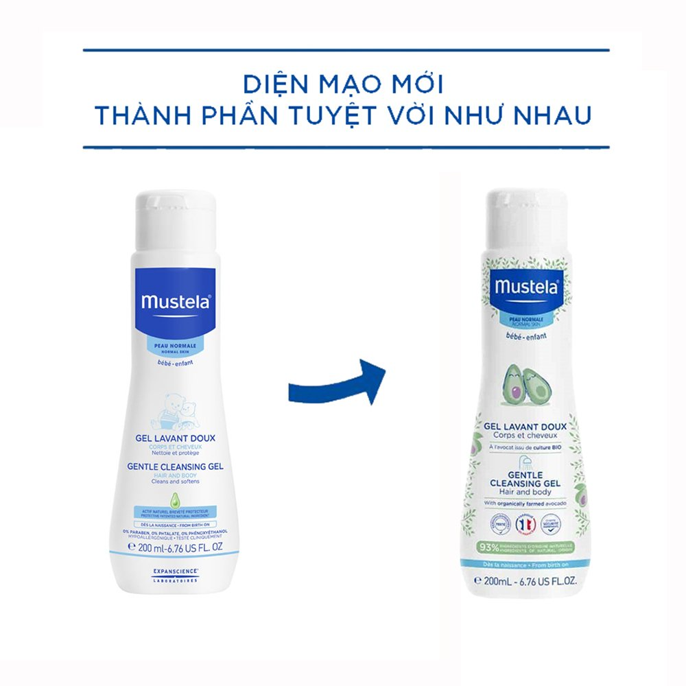 Sữa Tắm Gội Da Thường Gentle Cleansing Gel 200ml