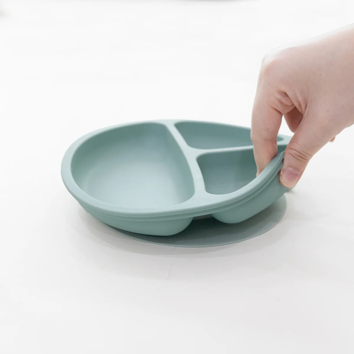 Đia chia thức ăn Silicon cho bé Little Rei