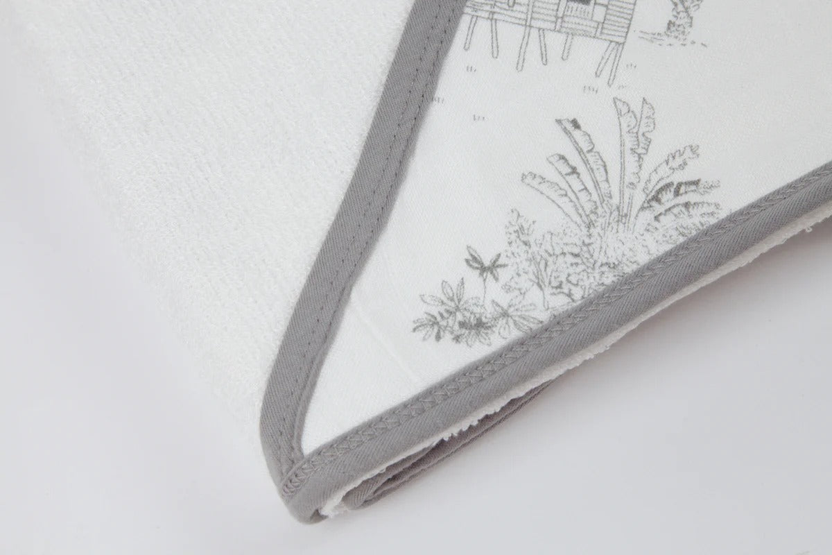 Khăn tắm có mũ sợi tre Little Rei