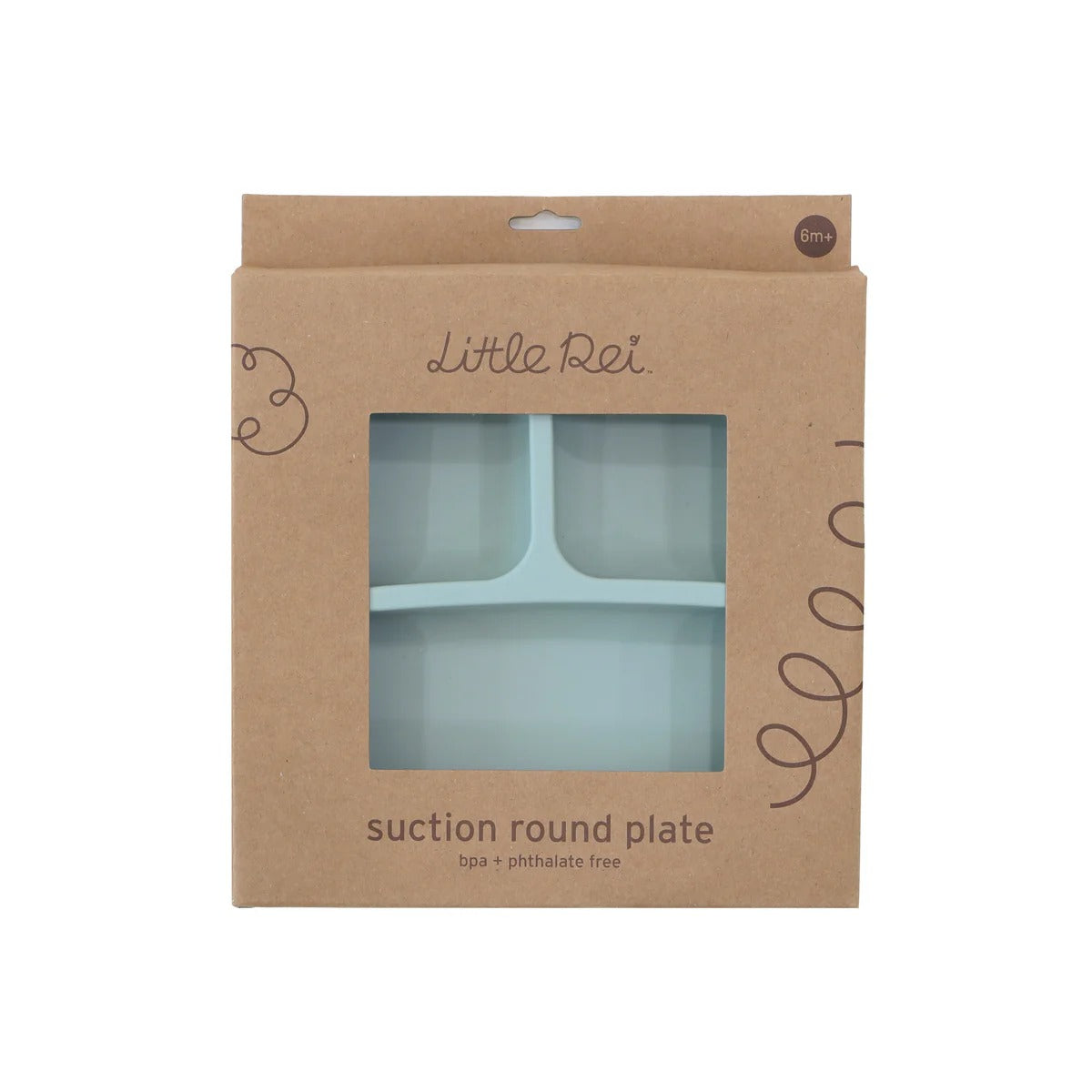 Đia chia thức ăn Silicon cho bé Little Rei