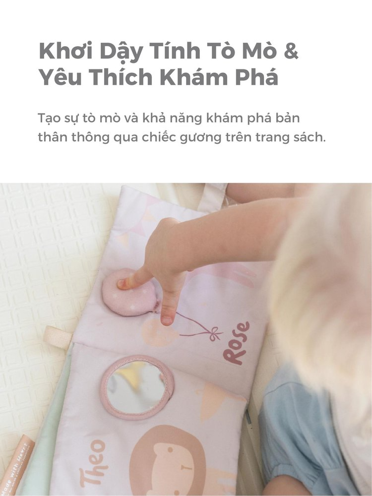 Sách Vải MUGU Kích Thích Đa Giác Quan Cho Bé