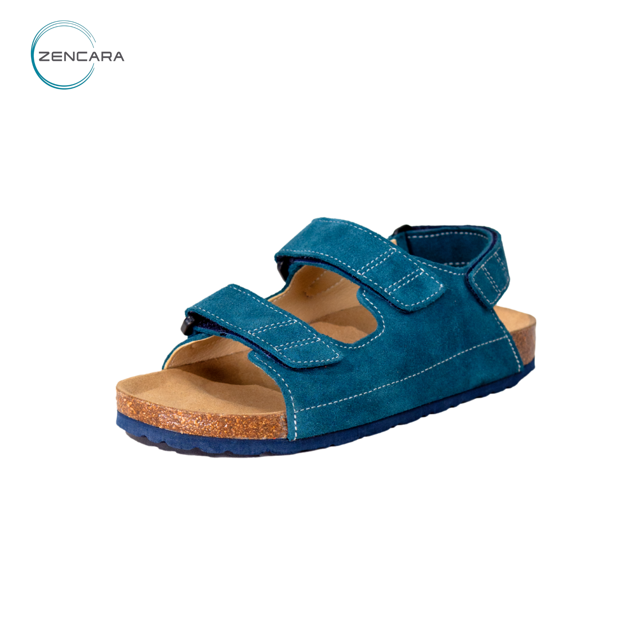 Sandal Sức Khỏe Đế Cork Trẻ Em Màu Mallard Zencara