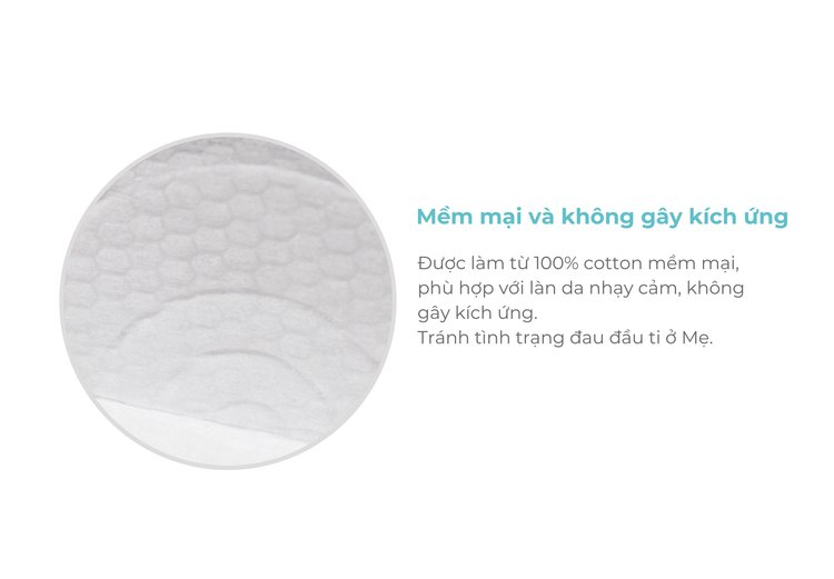 Miếng Lót Thấm Sữa Dùng Một Lần Mooimom 3D Siêu Mỏng (Hộp 30 Miếng)