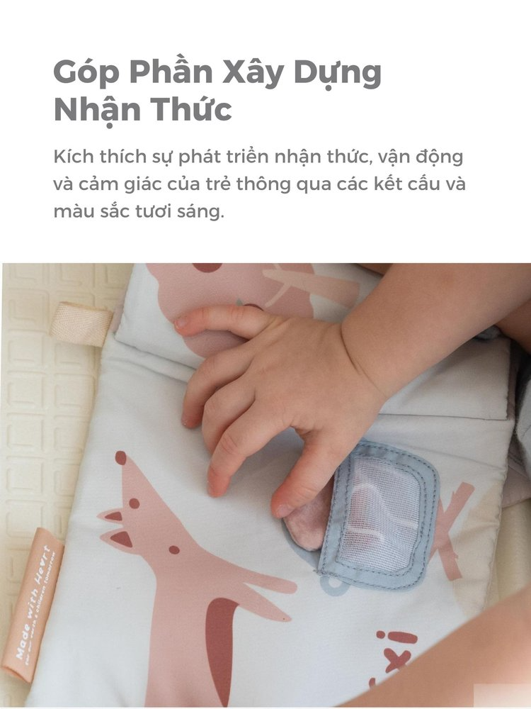 Sách Vải MUGU Kích Thích Đa Giác Quan Cho Bé