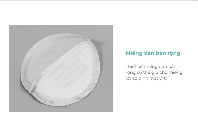Miếng Lót Thấm Sữa Dùng Một Lần Mooimom 3D Siêu Mỏng (Hộp 30 Miếng)