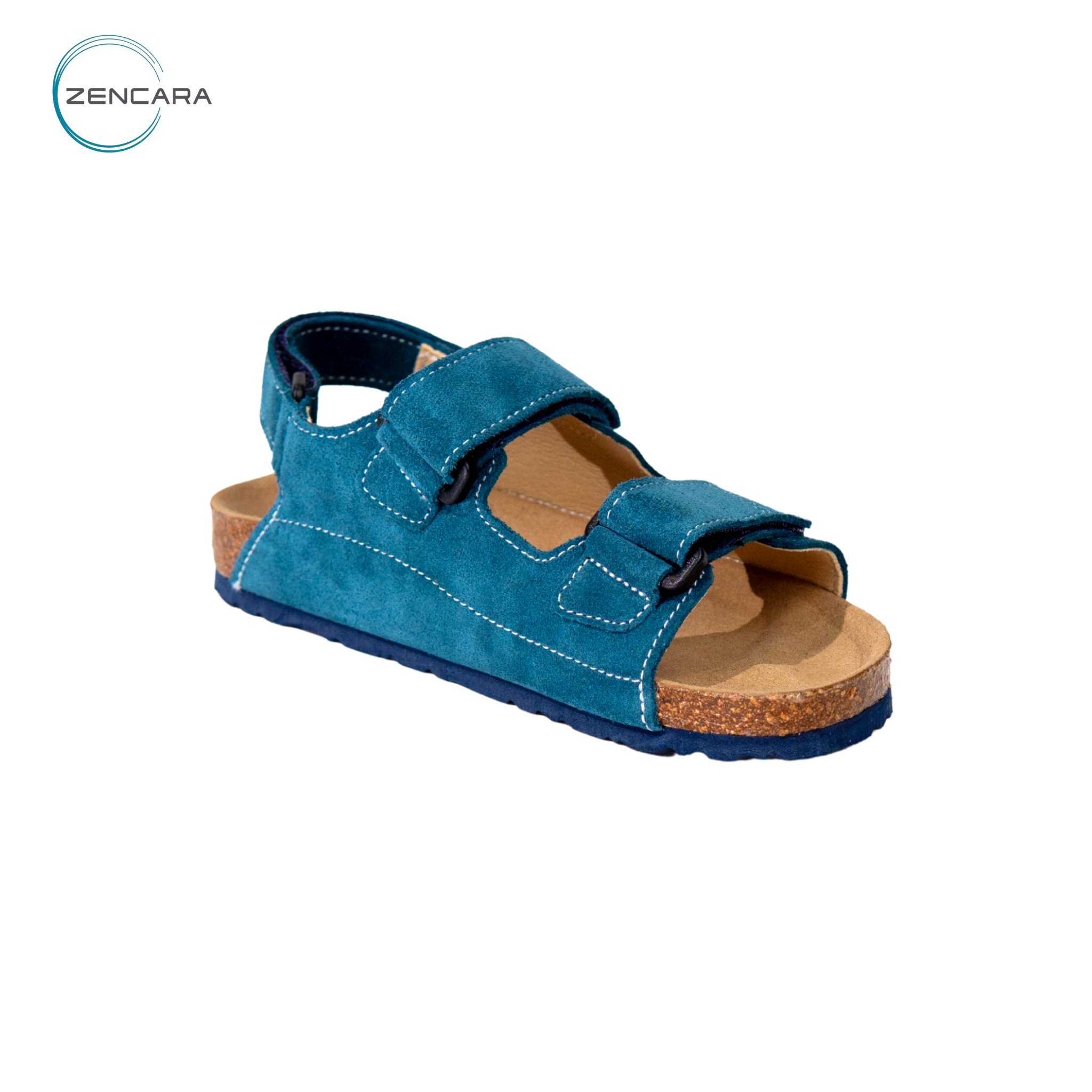 Sandal Sức Khỏe Đế Cork Trẻ Em Màu Mallard Zencara