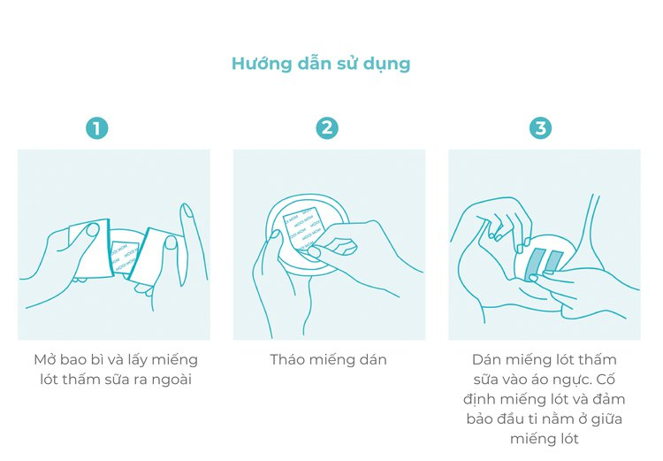 Miếng Lót Thấm Sữa Dùng Một Lần Mooimom 3D Siêu Mỏng (Hộp 30 Miếng)