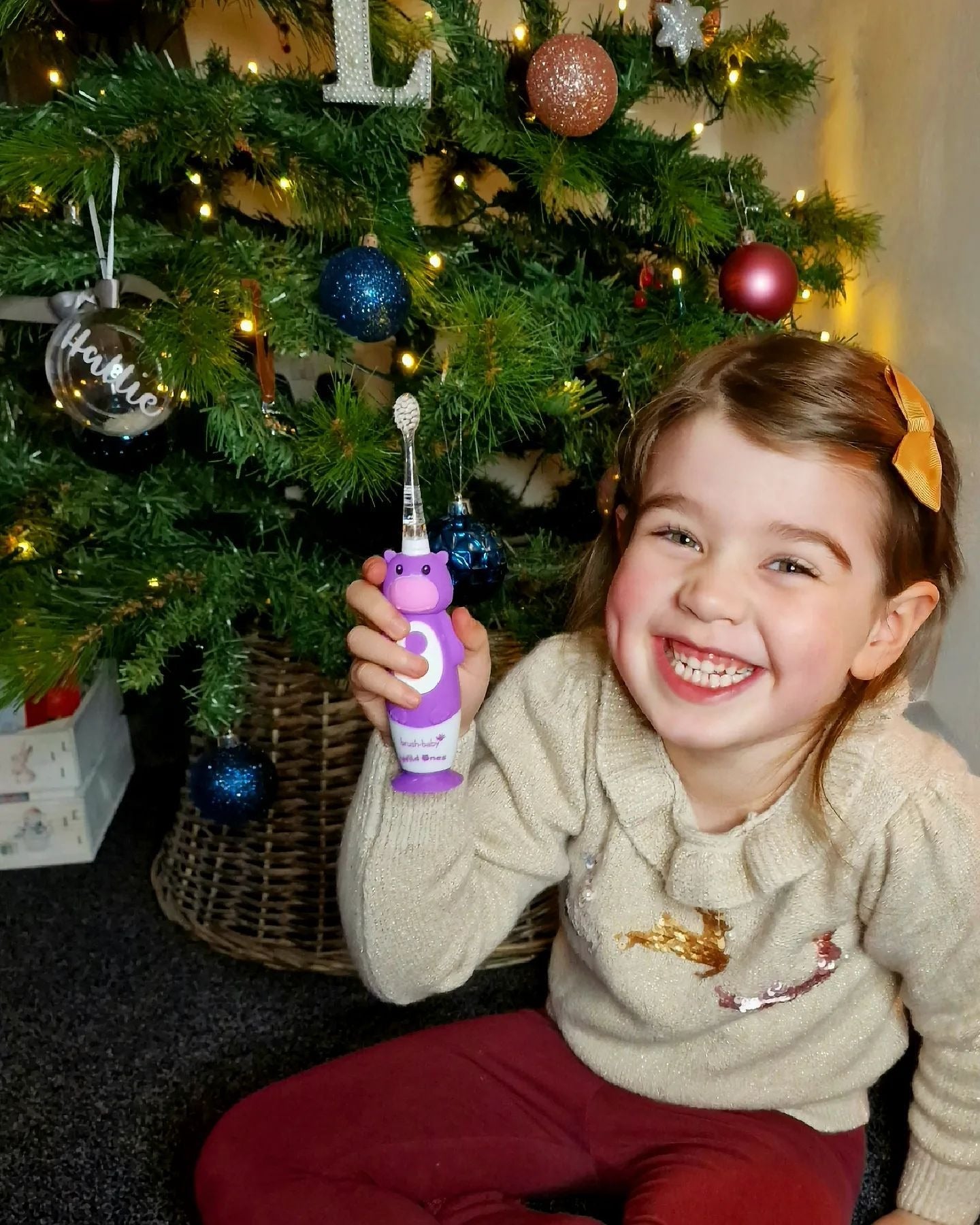 Brush-Baby Bàn Chải Điện Sóng Âm WildOnes Kèm Sạc 2 Chế Độ Làm Sạch Răng An Toàn Và Hiệu Quả Cho Bé (0–10 Tuổi)